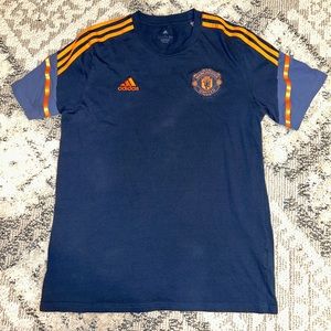 2022-2023 Man Utd Training Tee (Crew Navy) Size L